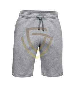 Pantalones Cortos Deportivos Casuales Personalizados para Hombre, 100% Algodón, Transpirables, de Secado Rápido, Diseño Sólido, Cierre con Cordón, Cintura Media, Servicio OEM - Product Image 1