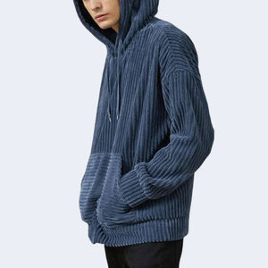 แจ็กเก็ตมีฮู้ดผ้าลูกฟูกสำหรับผู้ชายปักโลโก้สำหรับฤดูหนาว - Product Image 3