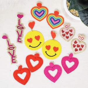 Premium Handmade Embroidered Earrings Elegant Beaded Fashion <b>Jewelry</b> Handcrafted Cross-<b>Stitching</b> & Needlework - Product Image 1