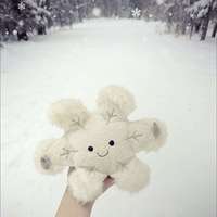 Peluche en coton douce et mignonne en forme de flocon de neige Jelly Cat, unisexe, rembourrée en coton PP, cadeau de Noël multi-occasions pour tous les âges - Vente chaude