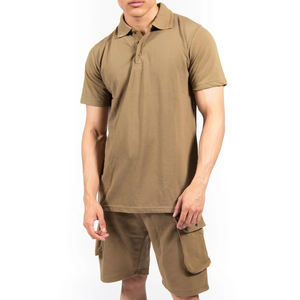 Ensembles de shorts polo d'été 100% coton de haute qualité costumes courts décontractés pour hommes survêtements respirants 2 pièces - Product Image 3