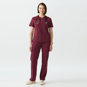 Uniforme médico de mujer personalizado al por mayor conjuntos de uniformes de Enfermería de hospital traje de Jogger tela de sarga de alta calidad - Product Image 3
