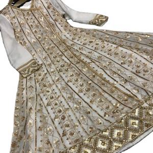 2022 indio paquistaní última gasa trabajo hecho a mano boda edición Salwar Kameez Venta caliente desgaste de fiesta para ocasiones especiales - Product Image 1