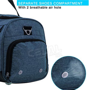 Bolsa de gimnasio de nailon de gran capacidad, personalizada, impermeable, para exteriores, viaje, a la venta - Product Image 5