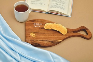 Tabla de cortar de madera de acacia con forma de pierna de pollo, tabla de cortar de madera segura para alimentos para cocina, preparación de carne, servicio decorativo - Product Image 4