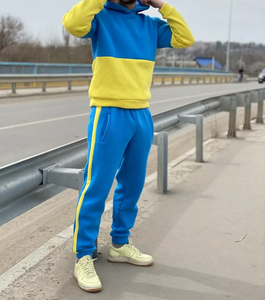 Ensemble de survêtement d'hiver pour homme, respirant, grande taille, personnalisé |   Survêtement à capuche en coton antibactérien pour homme - Product Image 2