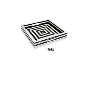 ถาดเสิร์ฟกาแฟทรงกลมสีดำสำหรับโรงแรมบ้านห้องครัวและร้านอาหาร - Product Image 4