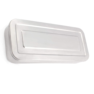 Plateau médical en acier inoxydable de 50x21x8 cm, plateau durable pour hôpital et clinique, utilisation manuelle de stérilisation - Product Image 4