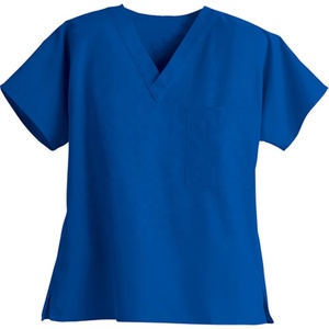 Wholesale High Quality Customize Logo Hospital Uniform V Neck and Two Pocket Style <b>Scrub</b> <b>Top</b> - Product Image 3