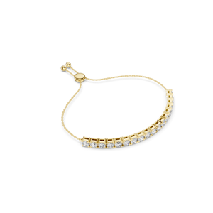 สร้อยข้อมือเพชรแล็บ 5.94 กะรัต ทรงกลมเจียระไนแบบบริลเลียนท์ VVSVS EF ทอง 10KT, 14KT, 18KT และเงิน 925 สีโรสโกลด์ สีเหลือง - Product Image 4