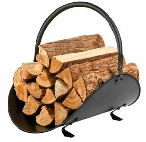 Porte-bûches en métal de couleur noire avec construction durable Parfait pour le stockage et le support en bois au coin du feu à l'intérieur et à l'extérieur - Product Image 6