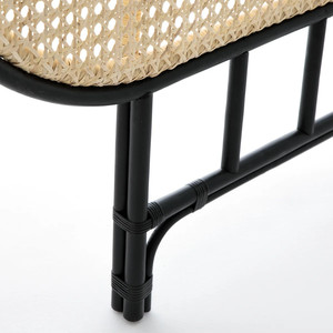 Tête de lit en rotin noir naturel fait à la main en gros beau design pour la maison chambre et villa hôtel style européen quantité minimale de commande bas - Product Image 3