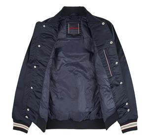 Venta al por mayor de alta calidad transpirable Premium satén Varsity Baseball College Varsity chaqueta para hombres de talla grande decoración bordado - Product Image 3