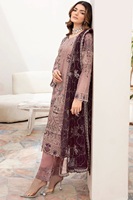 Ensembles Shalwar Kameez en Chiffon de Haute Qualité pour Femmes – Dernier Design Brodé, Robe Tissée Respirante à Taille Naturelle pour les Fêtes