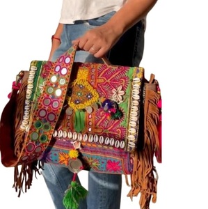 Dames épaule Banjara sac personnalisé luxe Vintage broderie pochette pour femmes Shopping soirée sacs à bandoulière en gros 2023 - Product Image 6