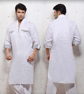 Pijama de estilo indio y paquistaní para hombre, diseño bordado, Kurta, Salwar, Kameez, Shalwar, Eid - Product Image 3