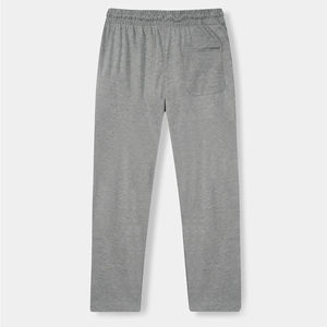 100% haute qualité hommes décontracté pantalon droit personnalisable respirant taille élastique léger couleur gris tissu Interlock - Product Image 4