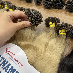 PRODUITS DE VENTE CHAUDE 2024 U Tips Extensions de cheveux 100% humains vierges Ombre et noirs Cheveux permanents en gros - Product Image 3