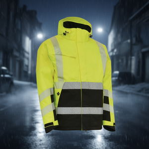 ELKA RAINWEAR VISIBLE XTREME High-Visibility Winter Jacket High-Visibility Yellow/Black <b>Raincoats</b> - Product Image 3
