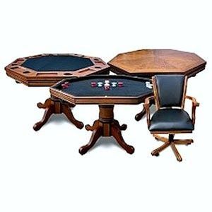 Modern Stainless Steel Leather <b>Adjustable</b> <b>Height</b> 8-Seater Gambling <b>Table</b> for Outdoor Farmhouse-Style Home Entertainment Spaces - Product Image 1
