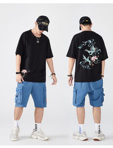 T-shirt surdimensionné personnalisé écran lavé à l'acide imprimé goutte d'épaule poids lourd 100% coton haute qualité T-shirt pour hommes - Product Image 6