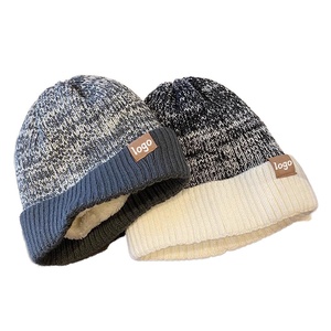 OME alta calidad nuevas mujeres gruesas de lana fría calavera estampado Jacquard sombreros de punto fábrica Otoño Invierno protección para los oídos gorro cálido - Product Image 2