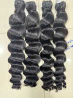 Extensions de cheveux humains Remy de haute qualité du Vietnam, double trame, double densité, pointes profondes, couleur noire, plusieurs coloris disponibles
