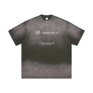 Vente en gros – Nouveauté été – T-shirt homme respirant 220g, teinture suspendue, impression DTG, couleur unie, style hip-hop, streetwear, extérieur, coupe classique, OEM - Product Image 1