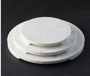 Tabla de cortar de mármol única con acabado hecho a mano y material de primera calidad para una durabilidad duradera y una fácil preparación de alimentos - Product Image 1