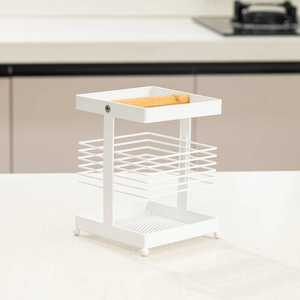 Porte-couverts carré moderne en métal fer baguettes couteau fourchette organisateur pour cuisine vaisselle salle à manger support de rangement - Product Image 3