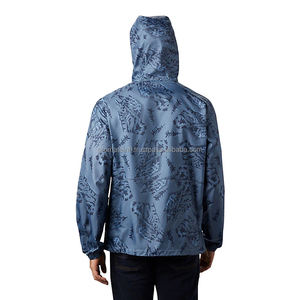 Veste d'extérieur de randonnée personnalisée OEM, manteau hydrofuge coupe-vent coupe-vent, veste coupe-vent pour hommes et femmes - Product Image 3