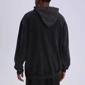 2024 automne/hiver nouveau hommes décontracté sweat à capuche pull à manches longues avec poche multi-fermeture éclair imprimé polaire taille européenne - Product Image 3
