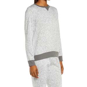 เสื้อกันหนาวแขนยาวขนแกะมีฮู้ดสำหรับผู้หญิงเสื้อสวมหัวแขนยาวฤดูใบไม้ร่วงฤดูหนาว - Product Image 2