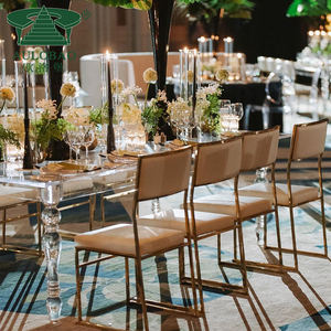 Mobili in acrilico 4 <span class=keywords><strong>gambe</strong></span> trasparente acrilico pranzo <span class=keywords><strong>tavolo</strong></span> di nozze per la vendita - Product Image 3