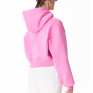 เสื้อฮู้ดผ้าคอตตอน100% ทรงหลวมทรงหลวมมีซิปออกแบบได้ตามต้องการ - Product Image 6