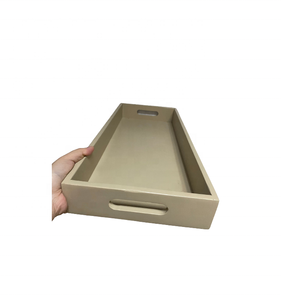 Bandejas anidadas de madera sin terminar con asas Bandeja de comida de bambú de madera única Contenedor Caja de regalo para caja de almacenamiento hogar Hotel - Product Image 2