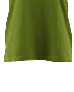 Camiseta de algodón verde oliva Lisa para mujer, con cuello redondo de manga corta Camiseta clásica, Camiseta básica informal transpirable suave, logotipo personalizado OEM - Product Image 6