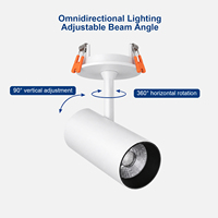 Spot encastré LED moderne 9W-20W, angle réglable, anti-éblouissement, CRI90+, spot de plafond pour intérieur