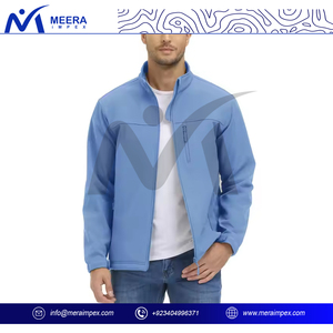 Nouveau design, vente en gros, veste softshell pour hommes, tissu de laine imperméable avec logo personnalisable pour les aventures en plein air - Product Image 3