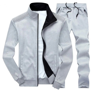 Quickdry nouveaux hommes col montant fermeture éclair survêtement costume de sport Jogging Fitness hommes vêtements automne printemps costume de sport Slimfit - Product Image 3