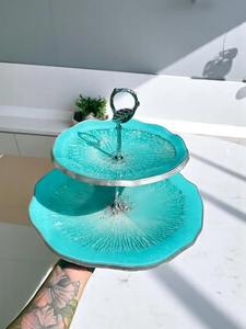 Support à gâteau en résine colorée de qualité supérieure et support époxy coulé pour événements et usage quotidien disponible au prix d'exportation - Product Image 3