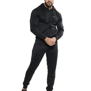 2025 meilleures ventes hommes Zip-Up Fitness Survêtements respirant 100% coton vêtements de sport pour l'hiver Logo personnalisé Plus solide - Product Image 2