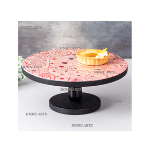 Soporte para pasteles de madera de la más alta calidad, forma redonda, tamaño personalizado, soporte para aperitivos y postres al precio más bajo - Product Image 3