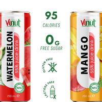 100% Vers Puur Fruit 250ml Geblikte Fruchtdrank: Mango, Passievrucht, Ananas, Lychee, Watermeloen - OEM ODM Private Label