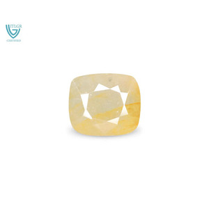 Saphir bicolore de haute qualité de 7,73 carats (Pitambari) Pierre naturelle non montée en forme de rondelle et de poire - Product Image 1