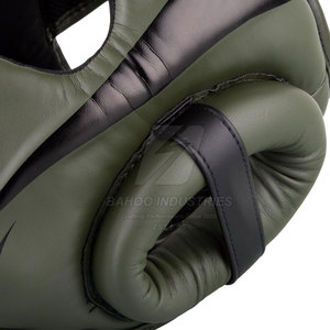 Custom Design High Quality Leather Lightweight Eco-Friendly Breathable <b>Head</b> Guard for Kick Boxing MMA <b>Training</b> - Product Image 5