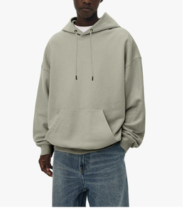 เสื้อฮู้ดดี้ผู้ชายทรงโอเวอร์ไซส์ ผ้าฟลีซ CVC หนานุ่ม สกรีนโลโก้ได้ สินค้ามาใหม่ ขายส่งจากบังกลาเทศ เสื้อสเวตเชิ้ตทรงหลวมสบาย - Product Image 5