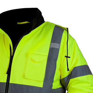 Nouvelle arrivée Veste de sécurité pour hommes Service OEM Logo personnalisé Couleurs personnalisées Conception personnalisée Étanche LED Flash Classe 1 Réfléchissant Haute - Product Image 6