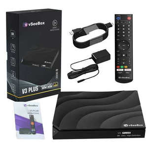 VSeeBox V3 Plus authentique, câble 8K, télécommande, carte TF 64 Go et USB, processeur quadricœur Amlogic S905Y4, Android 11, commande vocale - Product Image 3