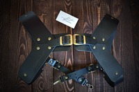 Harnais de poitrine, petits accessoires pour le dos, cadeaux faits à la main pour les garçons d'honneur, cuir véritable, hommes, couleur personnalisable, logo de haute qualité